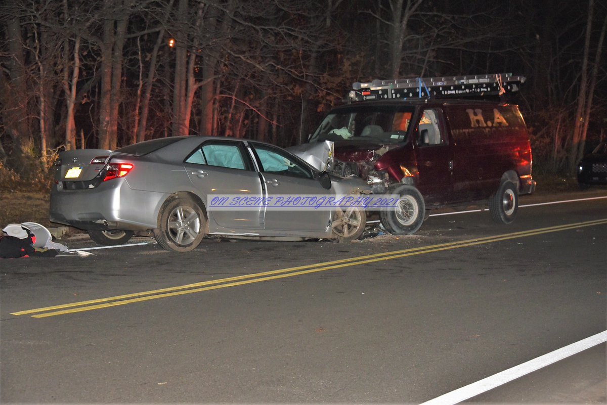 MASTIC BEACH NY. At least one person was seriously injured in a crash about 830 pm on Neighbor road and Havenwood 