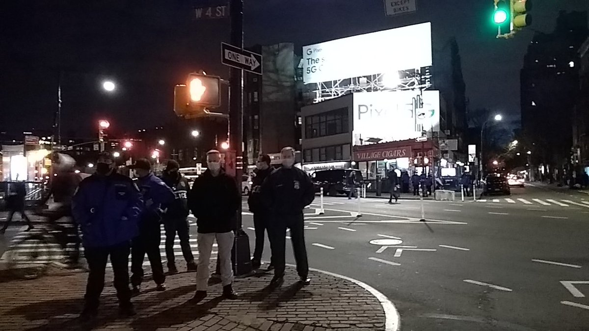 As ~200 marchers and a few dozen visible police get ready to head out for tonight's Stonewall March, Qween Jean reminds the crowd that protecting trans people starts here, in this community.