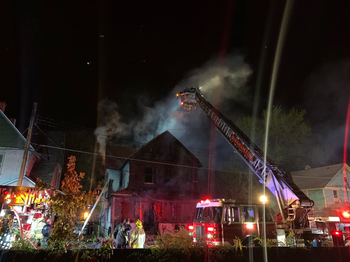 Another house fire this morning in Binghamton. It started shortly after