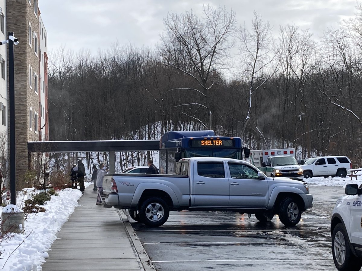 About 100 residents had to be evacuated from a Rensselaer senior housing apartment after a sprinkler head malfunctioned and flooded part of the building