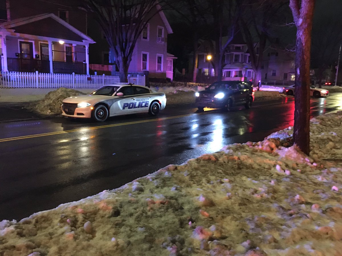 Rochester Police say two of their investigators were shot at by a person in an unprovoked attack tonight. Shots were exchanged in the 200 block of Glenwood, and the suspect was arrested following a quick foot chase. A long gun was recovered. No injuries in incident