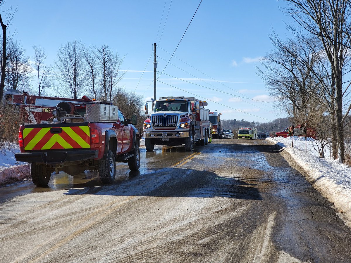 Active scene in Kirkwood . two story structure fire. @BroomeEmergency has confirmed that there are no injuries at this time. 