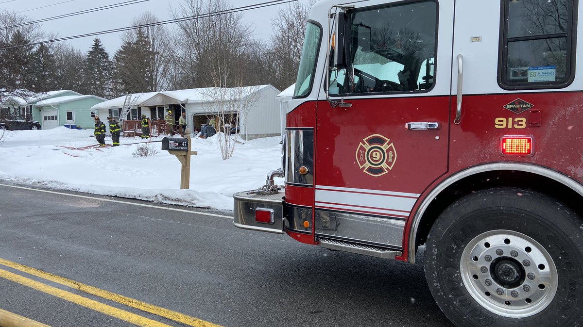 House fire on Lynaugh Rd in Victor. Passerby saw smoke coming from home and called 911. No injuries and cause is under investigation