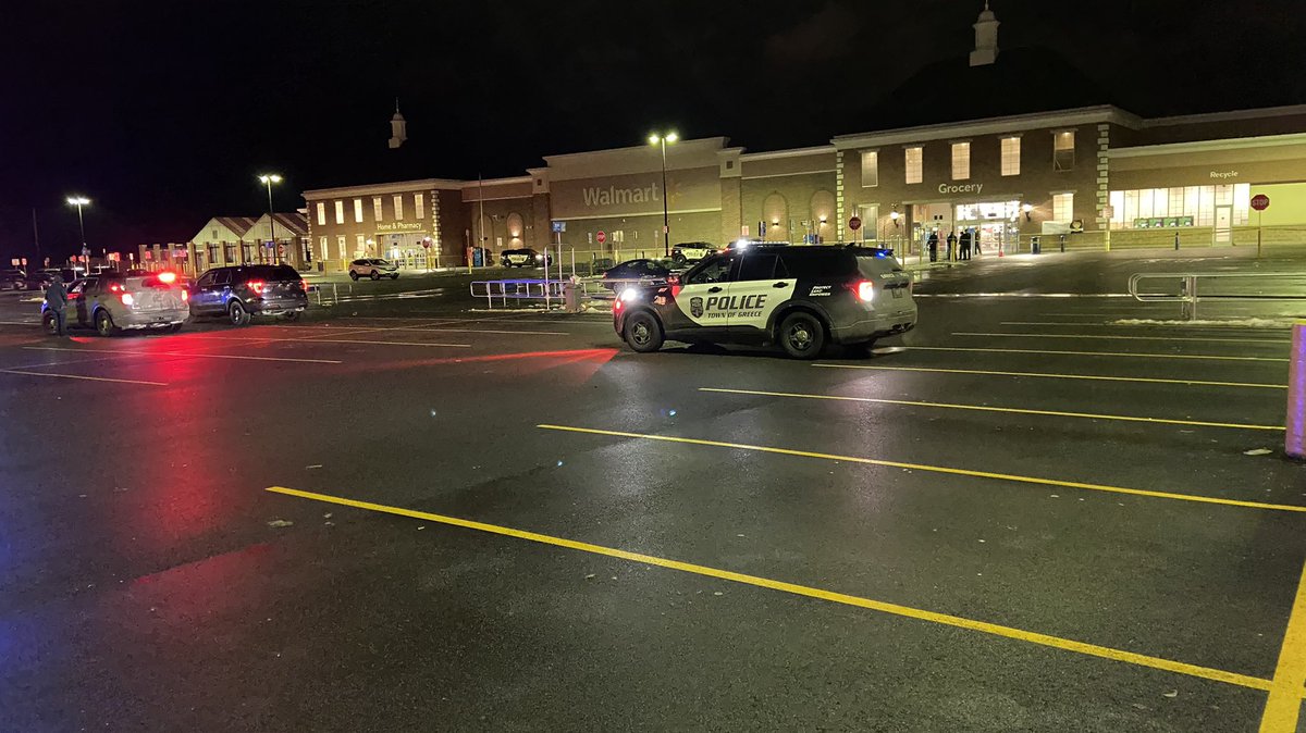 Shots fired at the Walmart in Greece on Dewey. Police say 2 people shooting at each other's no one struck