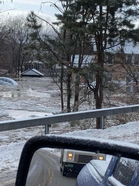 Multiple calls to pump out water from basements. These are pictures from East Branch of the Ausable River flooding into nearby homes.  