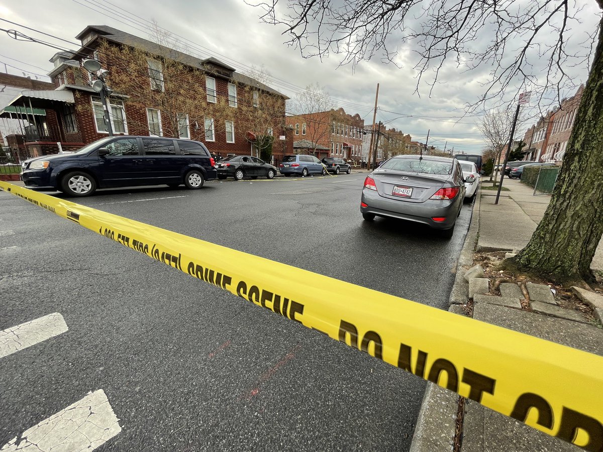 A 12-year-old boy was shot and killed sitting in the passenger seat of this Toyota on E. 56th St. in East Flatbush last night. He was an  victim caught up in an exchange of gunfire between two passing cars