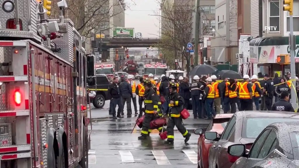 According to police a total of 16 people were injured in this morning's 36th Street Subway Station attack in Brooklyn. 10 victims were shot and 5 are listed in critical but stable condition.