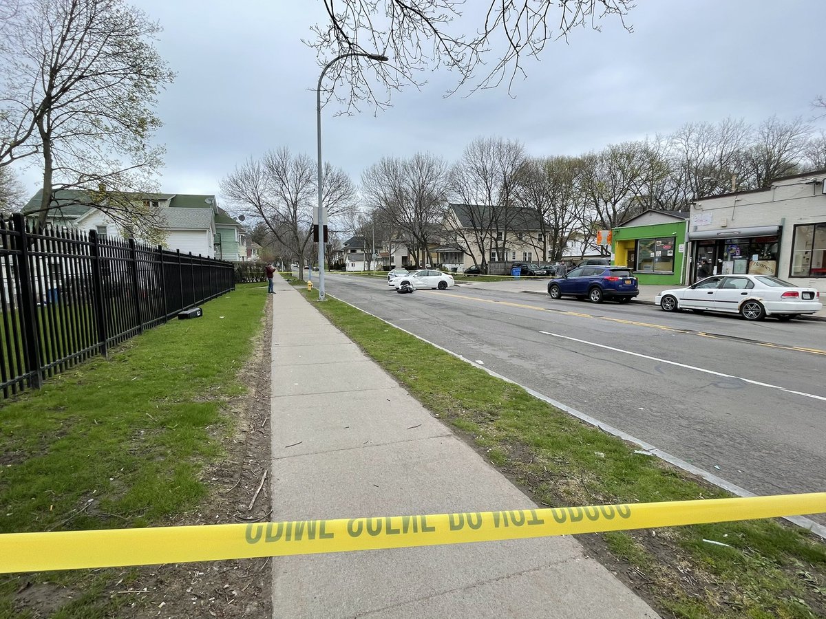 car vs. Motorcycle crash has blocked off St. Paul Street between Norton Street and Emanson Street.