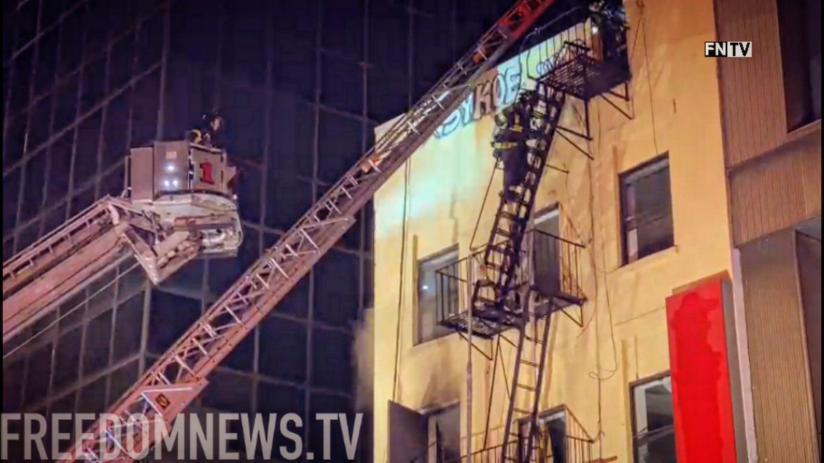 A 5th Alarm was requested and Firefighters were evacuated from a section of the building for a possible building collapse. The fire started in the basement of a restaurant in Chinatown NYC 