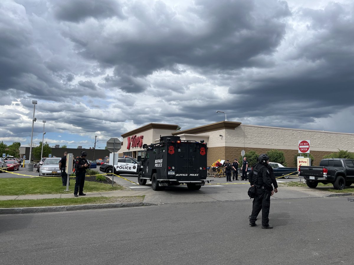 SWAT team outside Tops on Jefferson Ave after multiple people were shot in the store