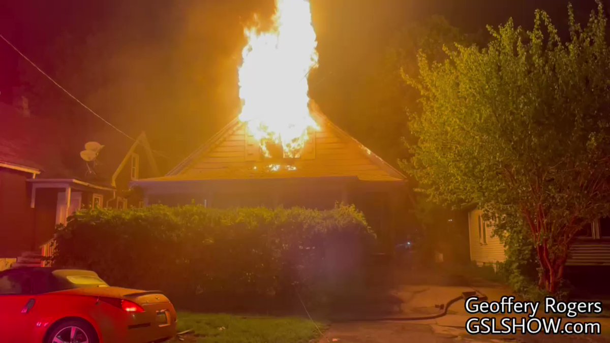 Rochester firefighters investigating a house fire that occurred on Fifth Street near Bay Street, this was around 12:33 AM tonight, the house had smoke and flames coming out of it. One firefighter was injured during this blazing fire