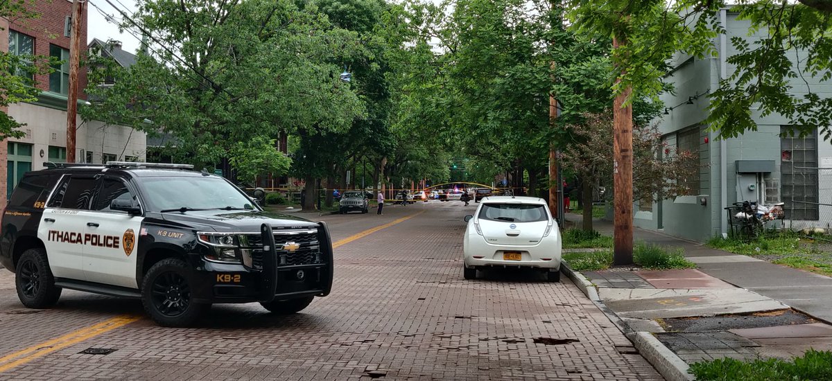 Shooting occured at the @STAPInc building on State St. Two victims, non fatal injuries. Suspect beloved to be hiding in the red building across from DSS on Seneca. IPD and NY State Police are on scene. The mobile command truck appears to have arrived