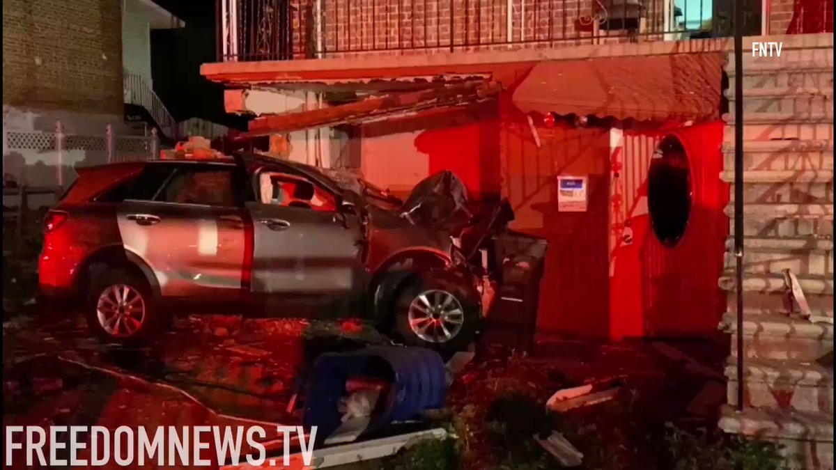 Car crashed into a home at 1135 E 219th street in the Bronx. EMS are with a female driver with injuries, condition unknown. It's not known at this time what caused the accident.