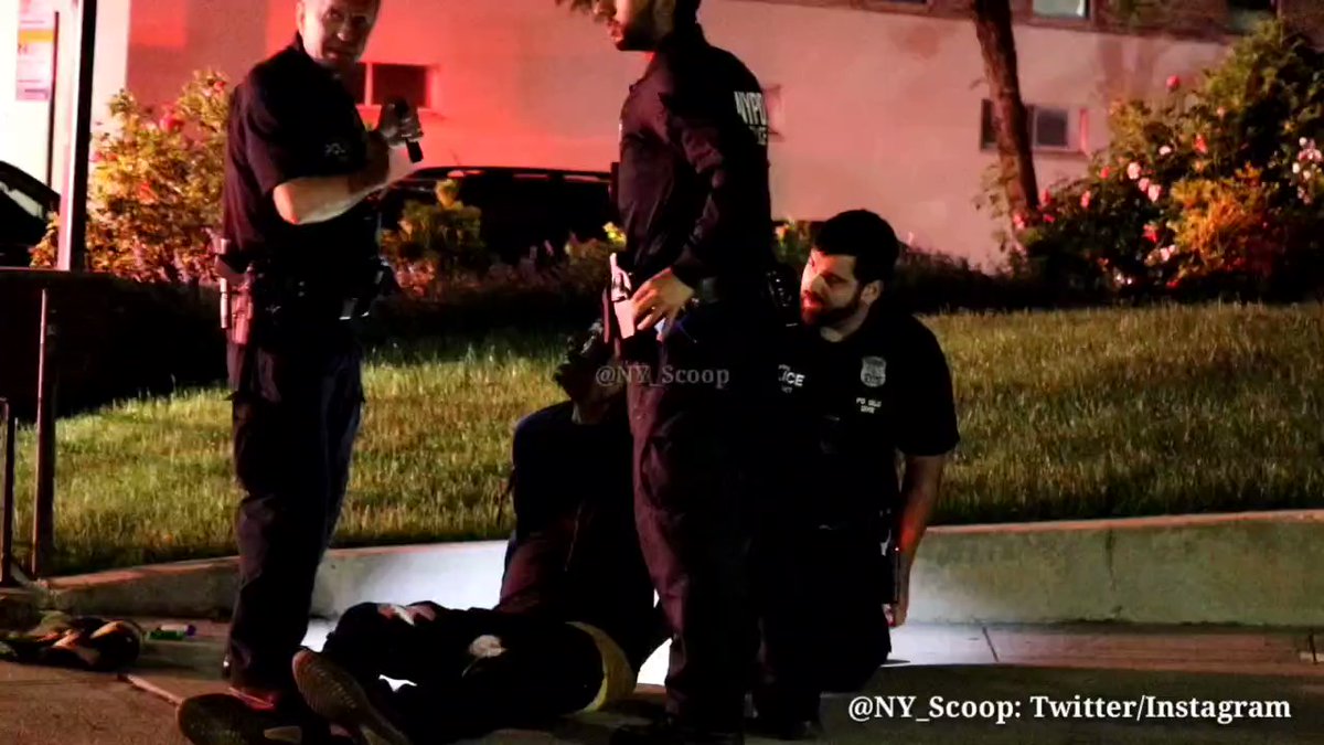 Brooklyn: Eastern Parkway & Albany Avenue, suspect arrested by @NYPDnews/@NYPD71Pct after fleeing the pllice on a motor bike. After a short pursuit, this suspect was placed under arrest. 10-13 has been transmitted