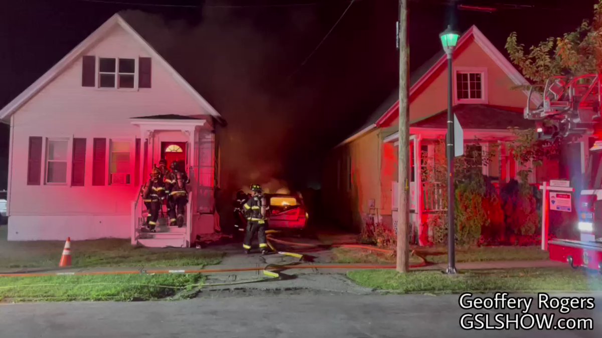 A house on Weyl Street that recently was shot at was on fire this morning. Police and fire are investigating this incident and no one was injured.