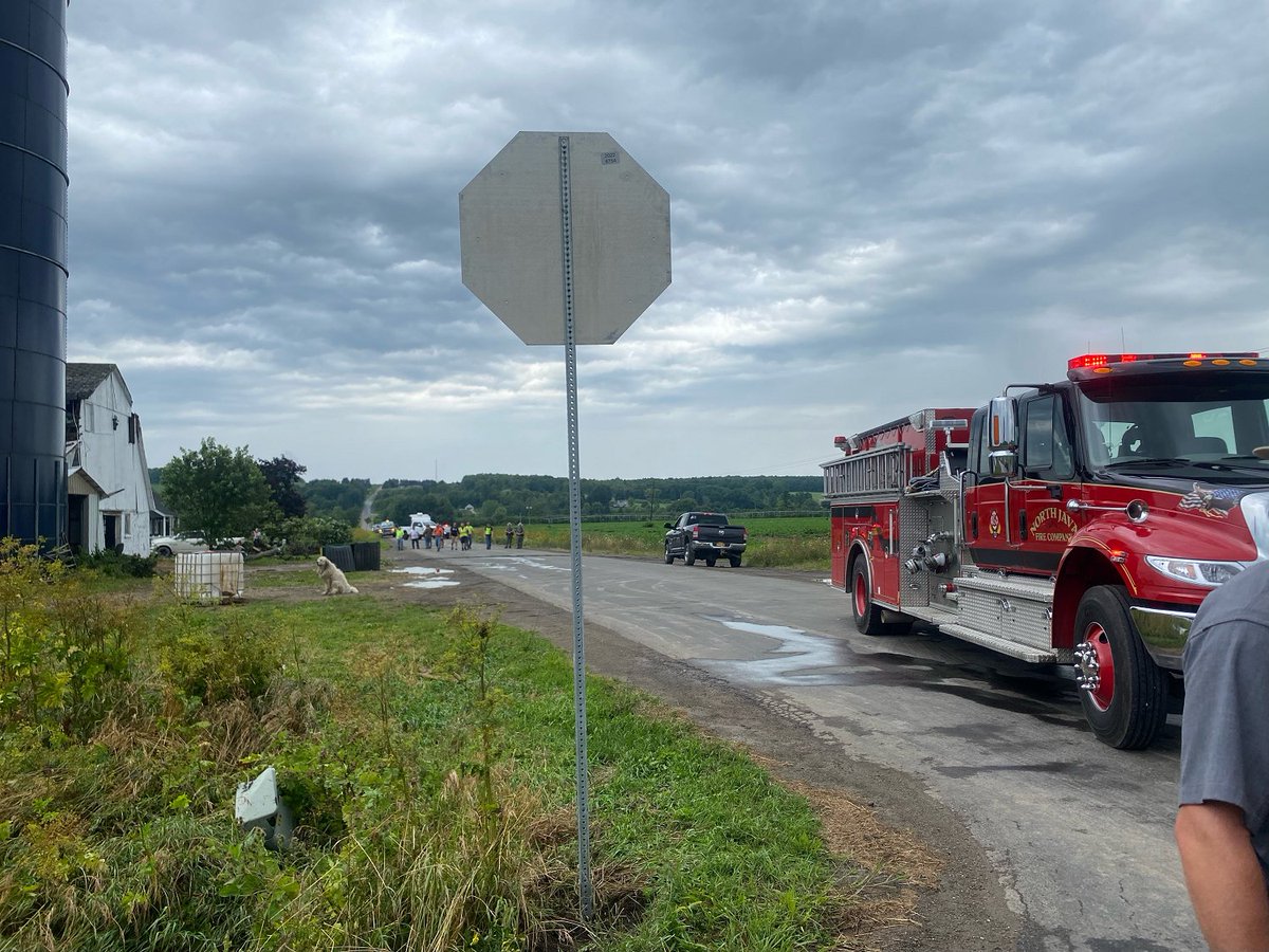 Rte 78 is closed between Chaffee Road and Route 36 near Java due to downed trees. A barn collapsed during the storm