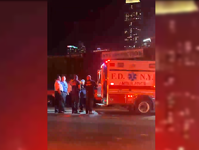 Ambulance pelted with bricks in Long Island City; 4 hospitalized, including 2 NYPD officers