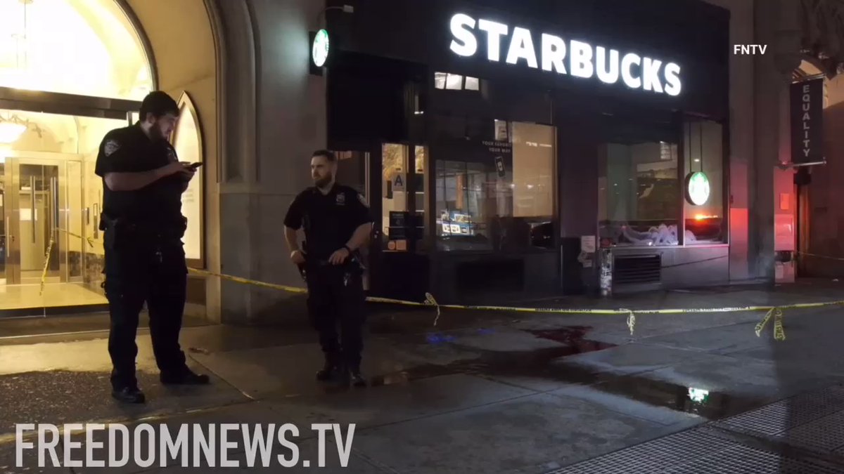 A man stabbed was critically wounded near 7th Ave & W 27th st in Manhattan's Flatiron District. The heavily bloodied man found across the street from the Fashion Institute of Technology was rushed to an area hospital.