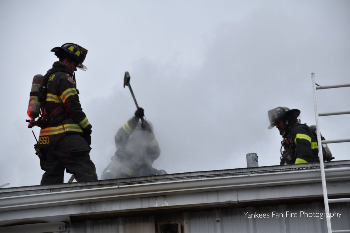 The Rochester Fire Department battling a working fire in a vacant gas station this afternoon on West Main Street