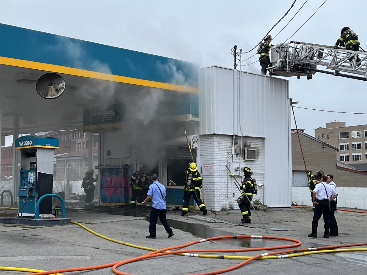 Rochester firefighters are at the 300 block of West Main with a working fire at a gas station.