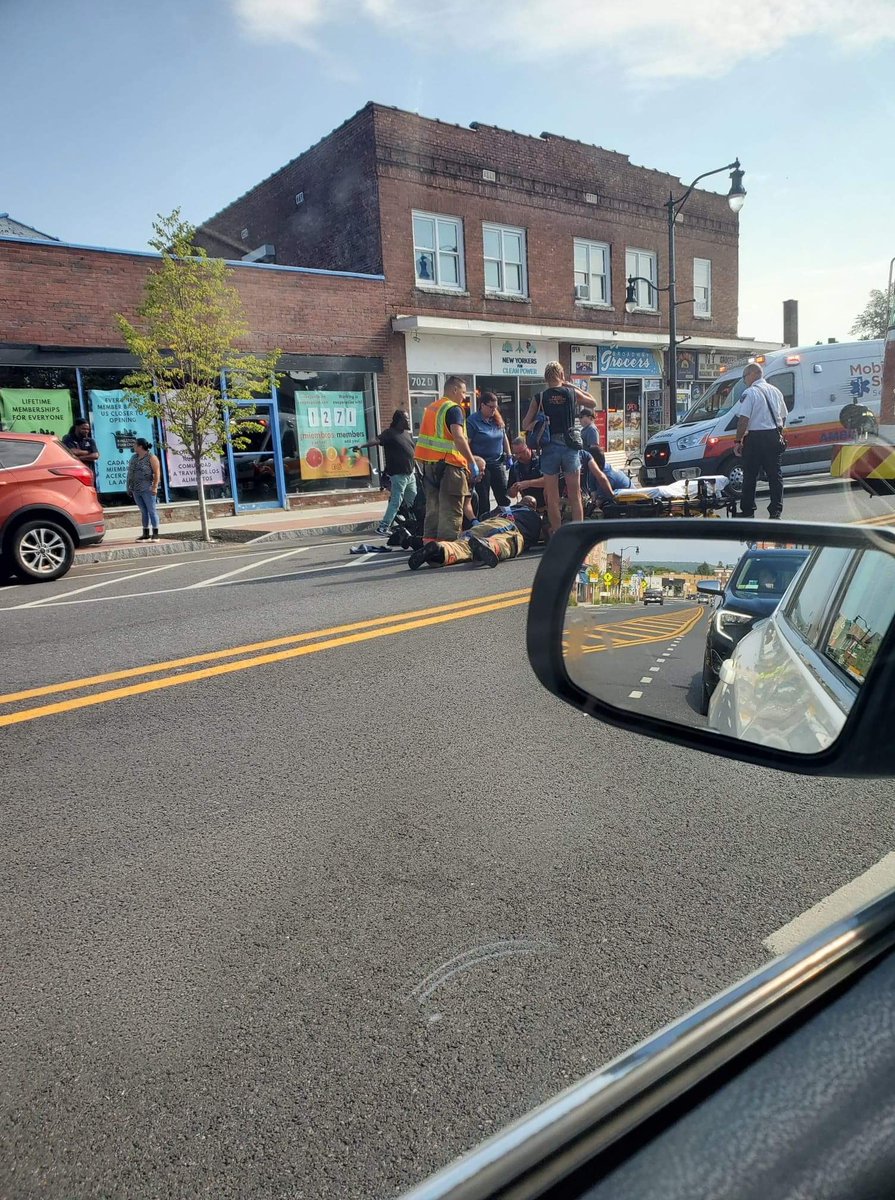 Motorcyclist struck on Broadway in Kingston in hit-and-run accident, according to police.