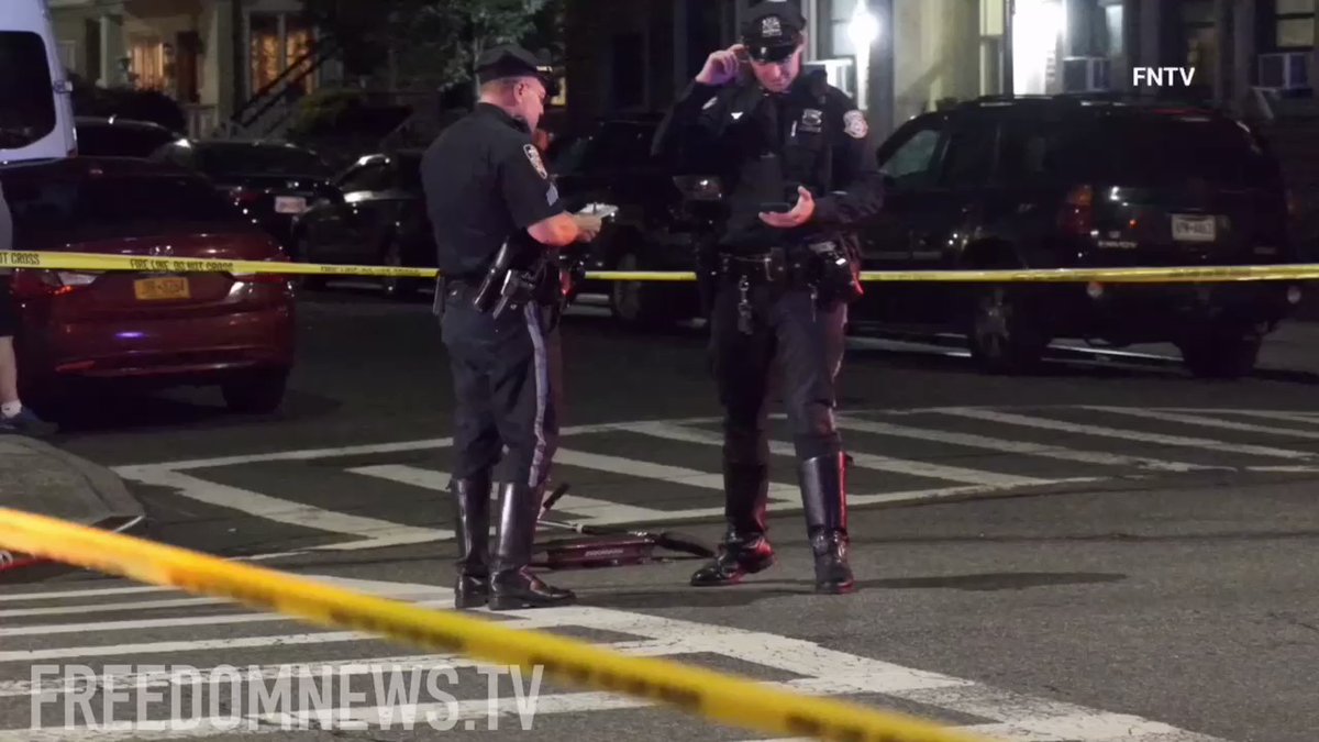 A child was struck and seriously injured by the driver of a Tesla going north bound on 19th Avenue in Brooklyn. Police responded to 19th Ave & 81st St and EMS rushed the child to an area hospital in critical condition.