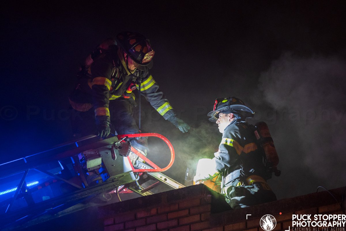 Last evening Rochester firefighters worked an apartment fire in a two story taxpayer on Dewey Avenue. Crews arrived to find heavy smoke and fire showing but were able to keep the fire from spreading