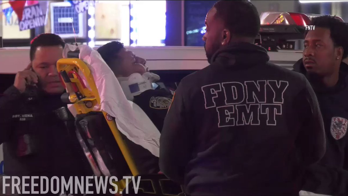 Police cruiser slams into SUV at E 116th & Lexington Ave in Harlem NYC, injuring two, an NYPD officer and the driver of a Jeep Cherokee. Both were transported to an area hospital in stable condition.  