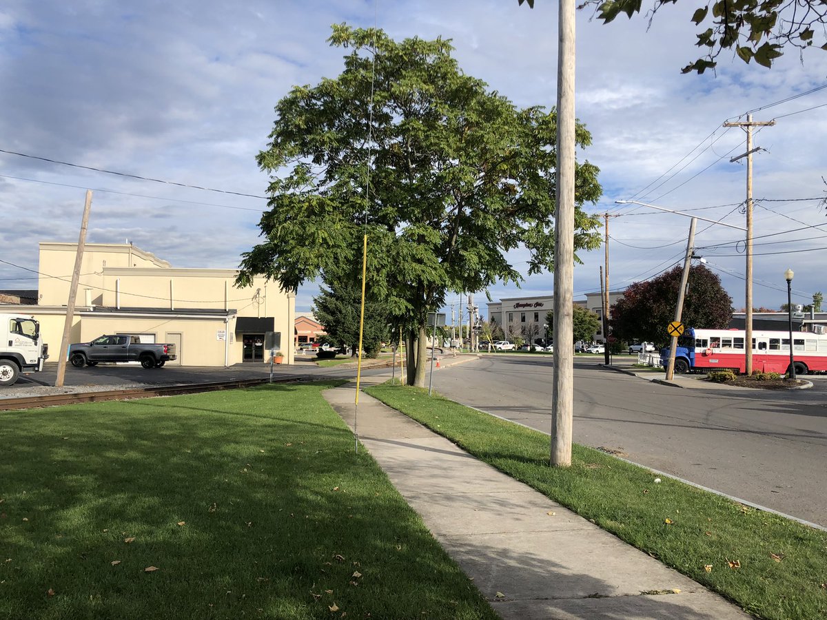 The Geneva Police Dept. public safety building is on lockdown after a suspicious device was found. move back as they were shutting down Exchange Street. A few minutes ago we did just hear someone yell fire in the hole and then a loud boom