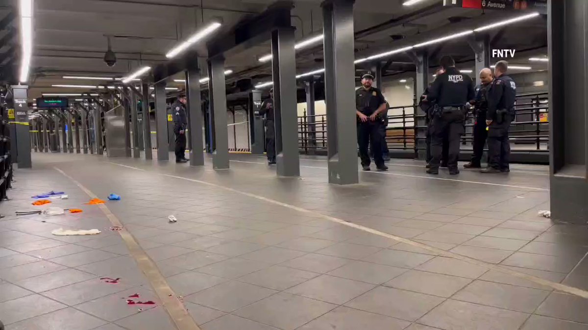 Person stabbed on Times Square subway platform just around 11pm on a Tuesday evening.  Police are searching for the suspect who fled on a train headed toward Grand Central.  Victim's injuries are not life threatening at this time.