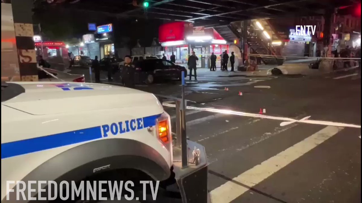 Officer was rushed to Jacobi Hospital after being struck by the driver of a stolen Mercedes Benz near Elder Ave & Westchester Ave in the Bronx. NYPD officials confirmed shots were fired by police. 4 suspects fled, No arrests.