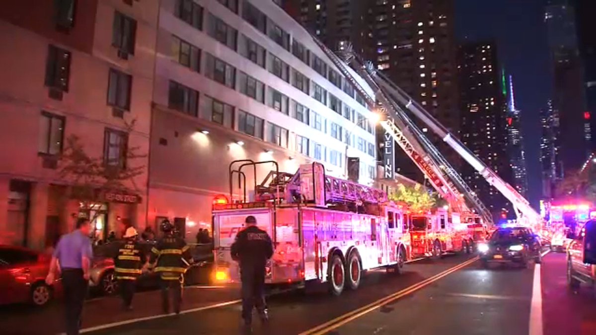 Nearly 100 evacuated after underground Hell's Kitchen homeless encampment catches fire