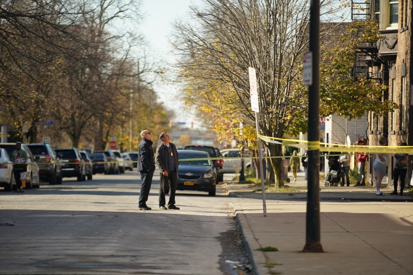 Detectives on scene at Virginia & 10th where a shooting occurred this morning