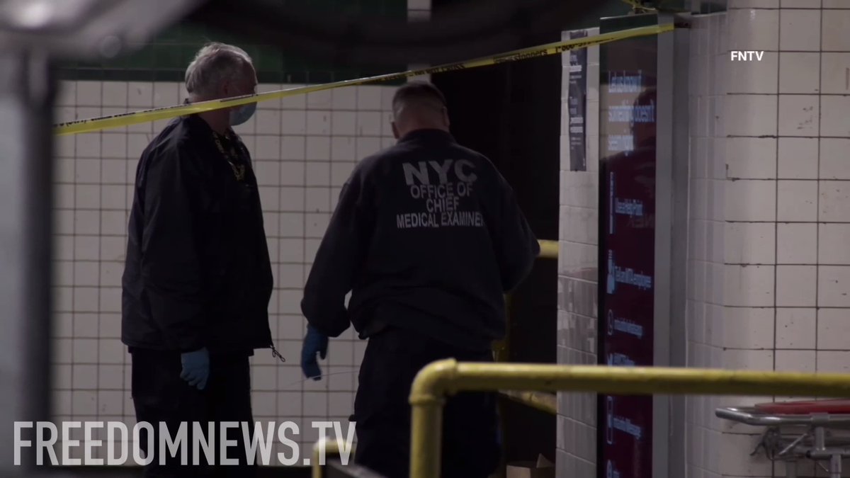 Man was found dead with lacerations to the torso near a stairwell ramp area just off the northbound side platform at the West 4th St. subway station on 6th Ave in Manhattan NYC. Medical examiner will determine cause of death.