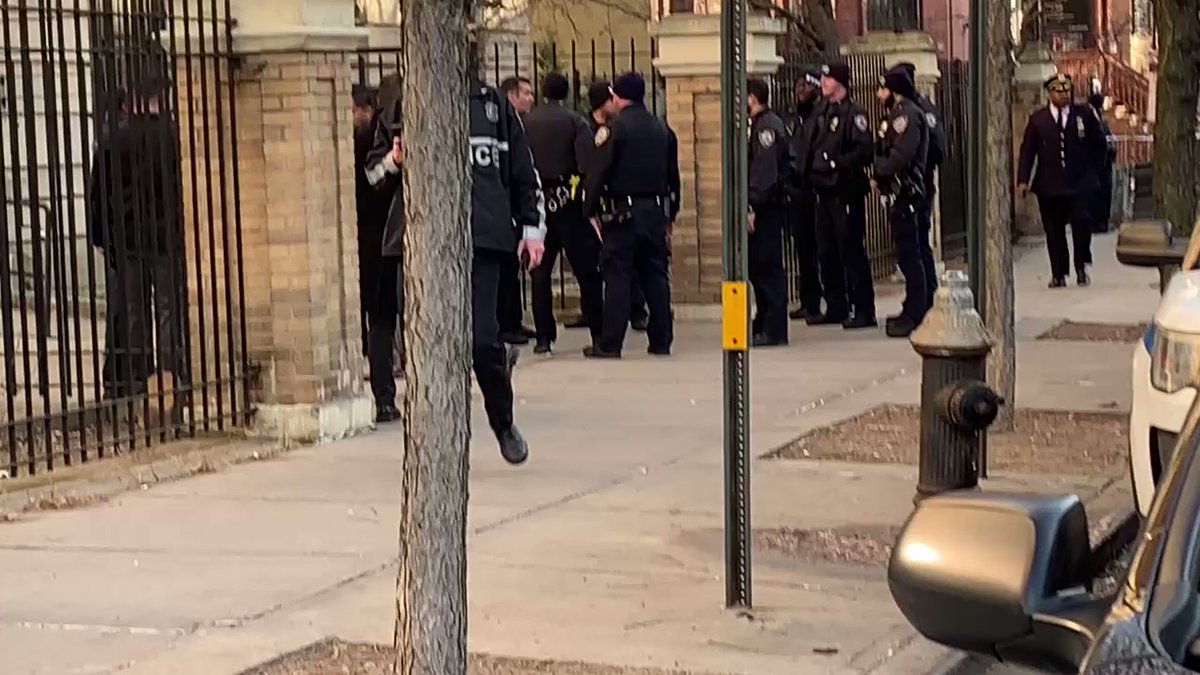 NYPD officer shot, possibly in the leg on Gates Ave in Bedford Stuyvesant.  Suspect also shot