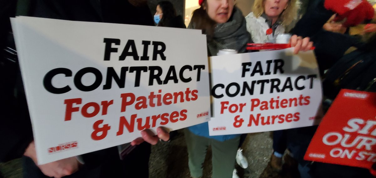 NURSES ON STRIKE - More than 7K nurses at @MontefioreNYC & @MountSinaiNYC walk out after overnight negotiations failed before the 6am deadline. They want a pay increase and better staffing. @GovKathyHochul @KathyHochul tried to avert a strike &amp; called for arbitration