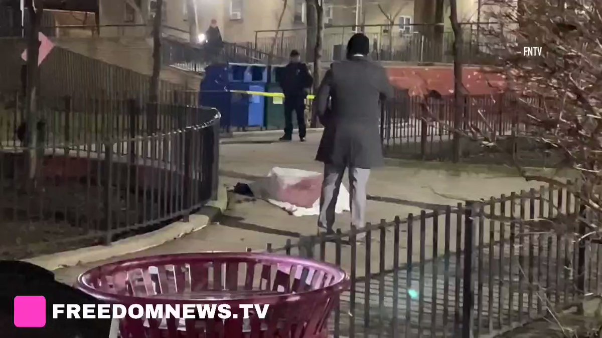 A man was shot and killed in the middle of a courtyard on Madison Avenue and 102nd street in Manhattan this evening.