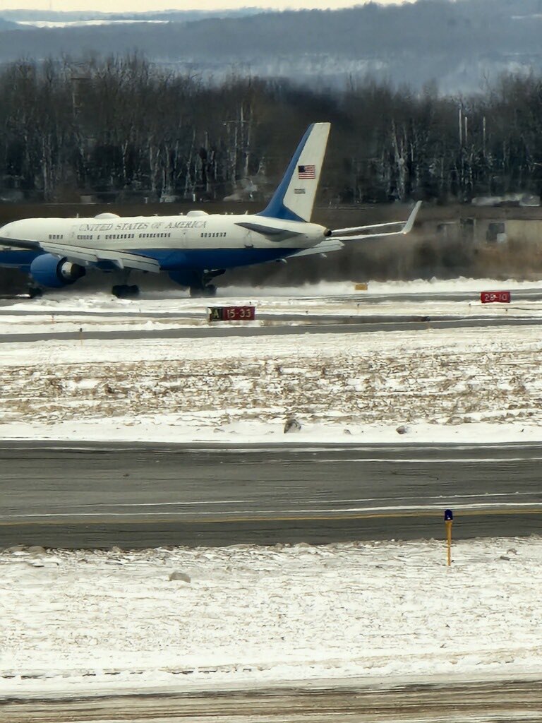 President lands in Syracuse.  Motorcade to head west toward Auburn.  The brother of Biden's first wife died recently and it's expected he will spend time with  the family