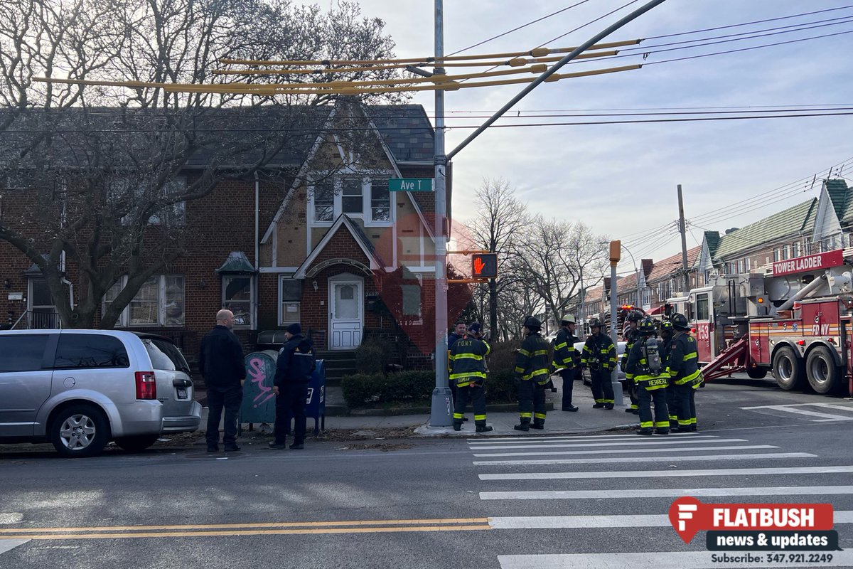 A roof collapsed in a home on Avenue T & East 26th Street. Emergency services are on the scene. No injuries have been reported