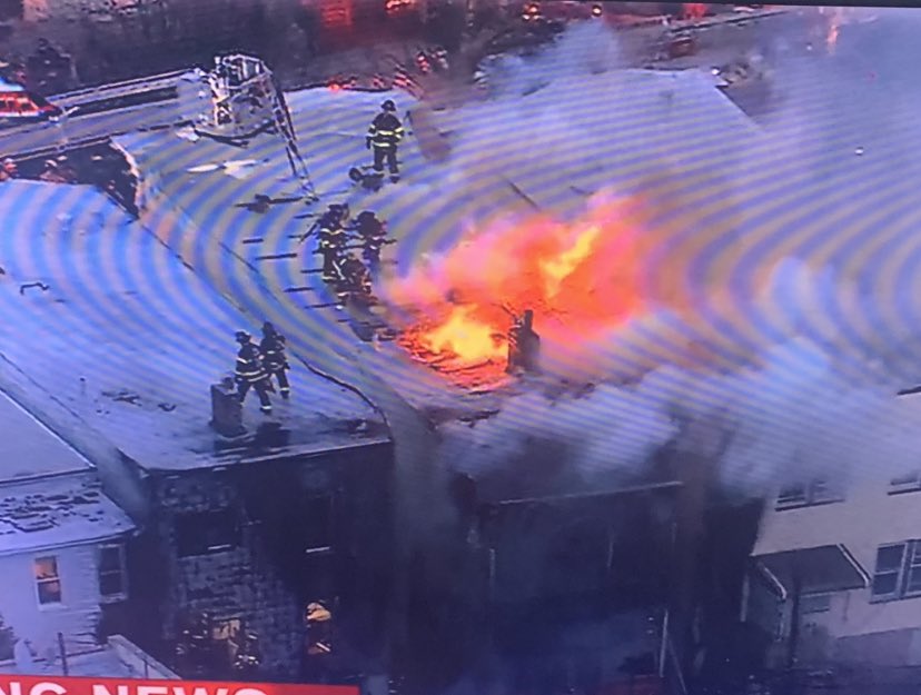 More photos of Bronx 3rd alarm took from a live shot  
