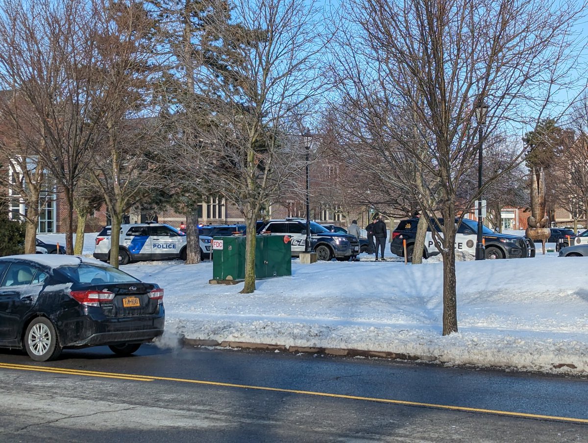 A Buffalo Police spokesperson tells us there is no evidence of an active threat at Nichols High School. This after reports of an active shooter around 8:00 a.m. The school was placed in lockdown and is being swept