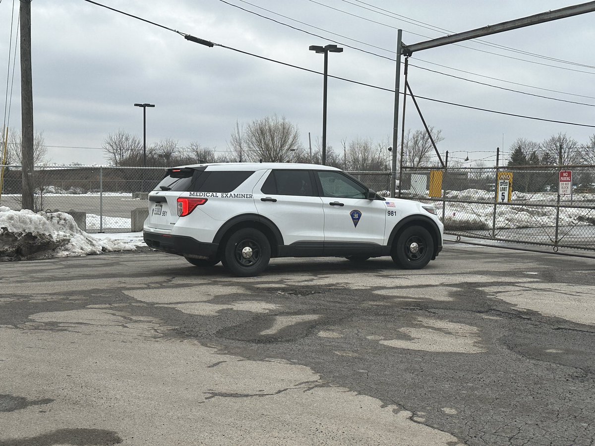 .@GatesPolice investigate an incident at the Hertz Car Rental on Ajax Rd. The medical examiner is here as well as @RochesterNYPD tec truck. Waiting to hear more info from Gates PD 