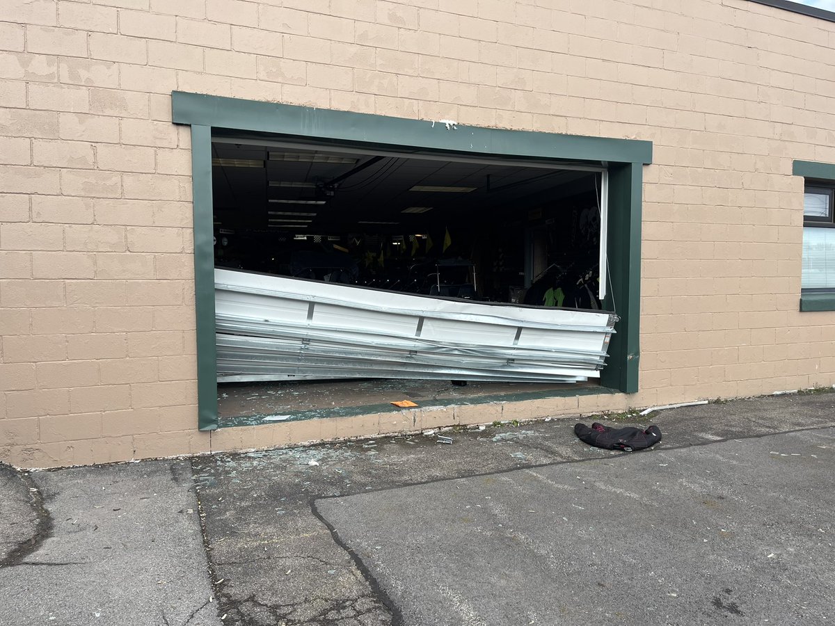 Another overnight smash and grab this one at Powers Sports in Macedon. The store manager tells that approximately 40K in dirt bikes was stolen along with near 60K in damage. They are offering a 10K reward for the capture of the 7 individuals who did this  