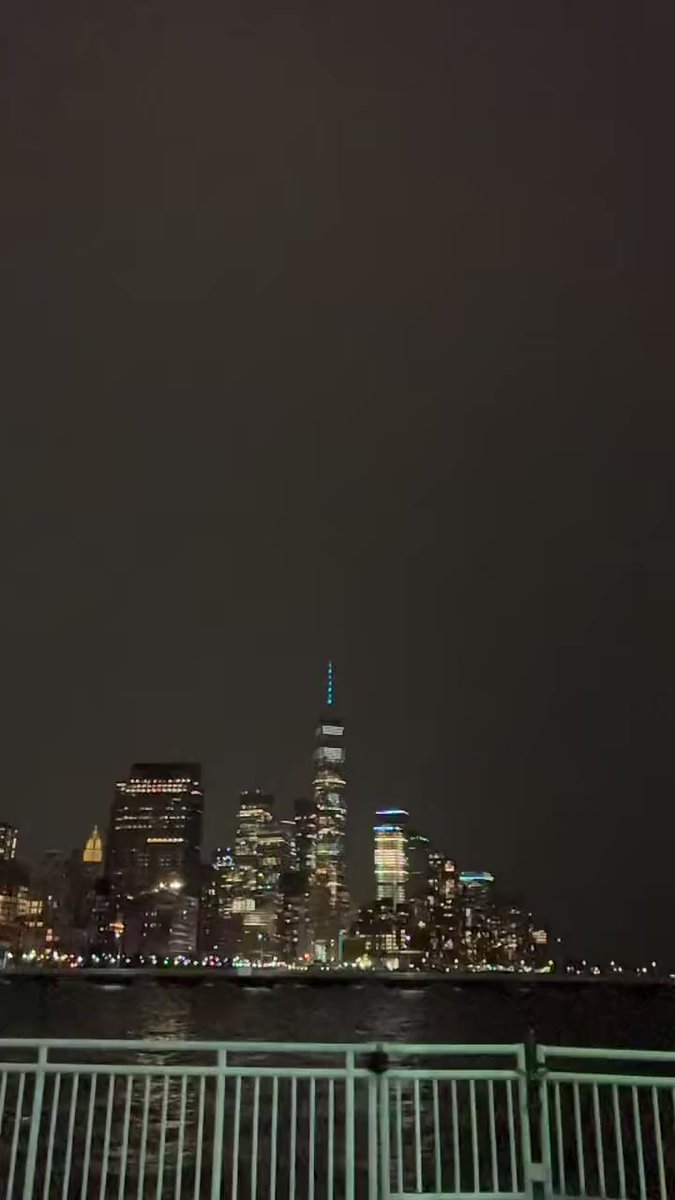 Manhattan: Fulton Street & West Street, insane footage shows lightning striking the Freedom Tower during tonight's intense thunderstorms