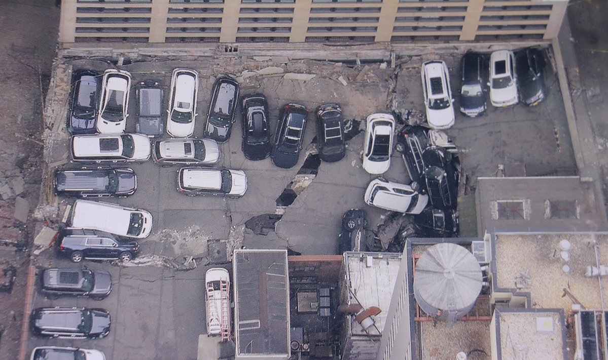 Aerial photos show destruction at collapsed NYC parking garage; property had 4 open violations