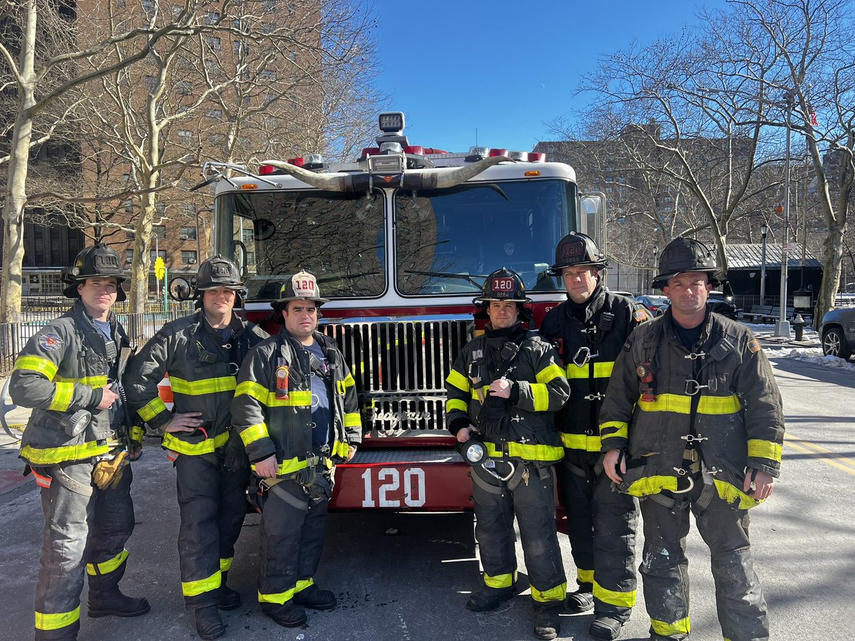 FDNY responded to a fire in an apartment building at 315 Sutter Ave. in Brooklyn. Members of Ladder 120 were told a victim was trapped so they made way to the 4th floor apartment, forced entry without the protection of a hose line and found an unconscious victim