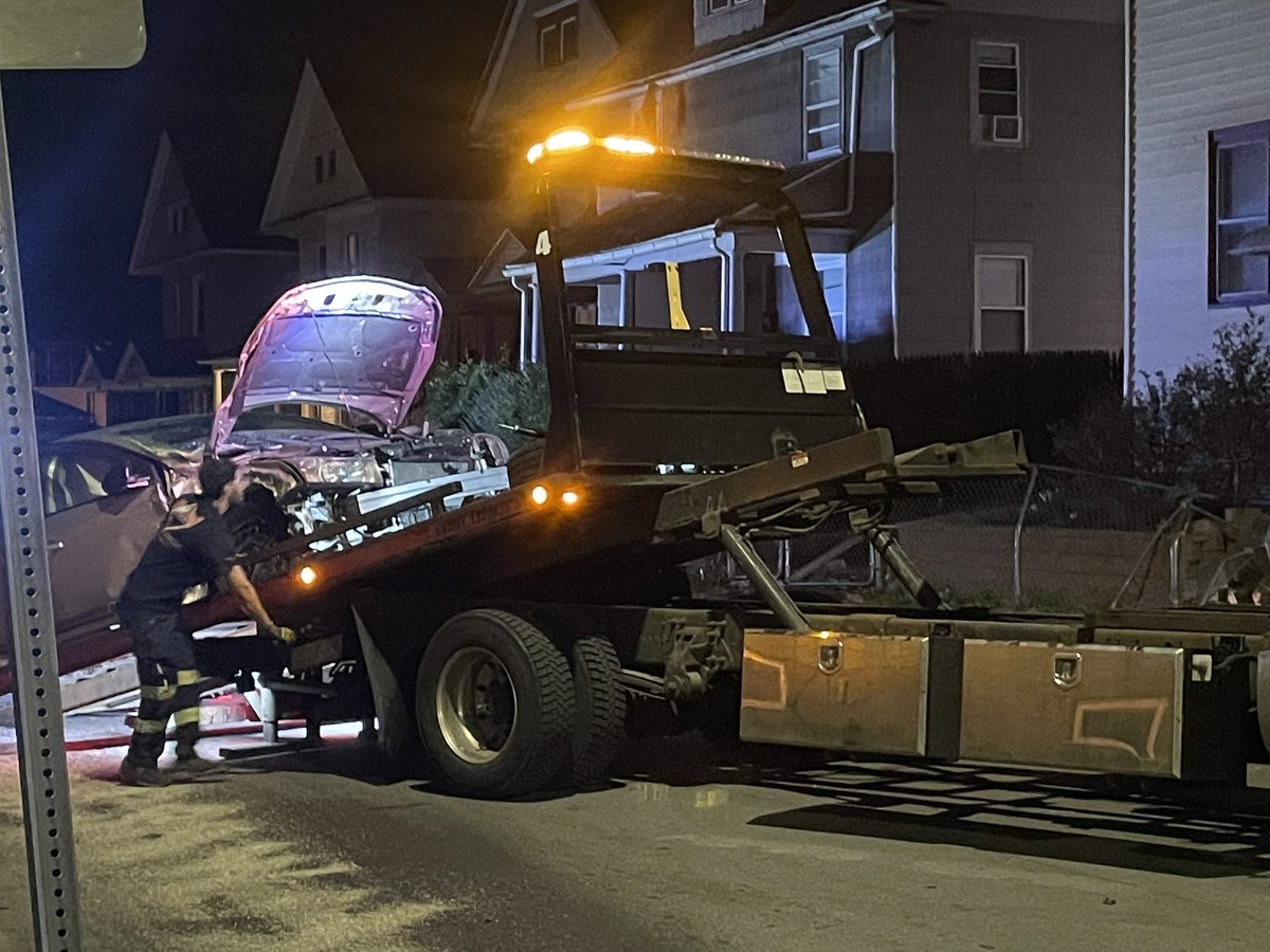 Police on scene of a crash on Reynolds Street and Columbia Avenue in Rochester. 