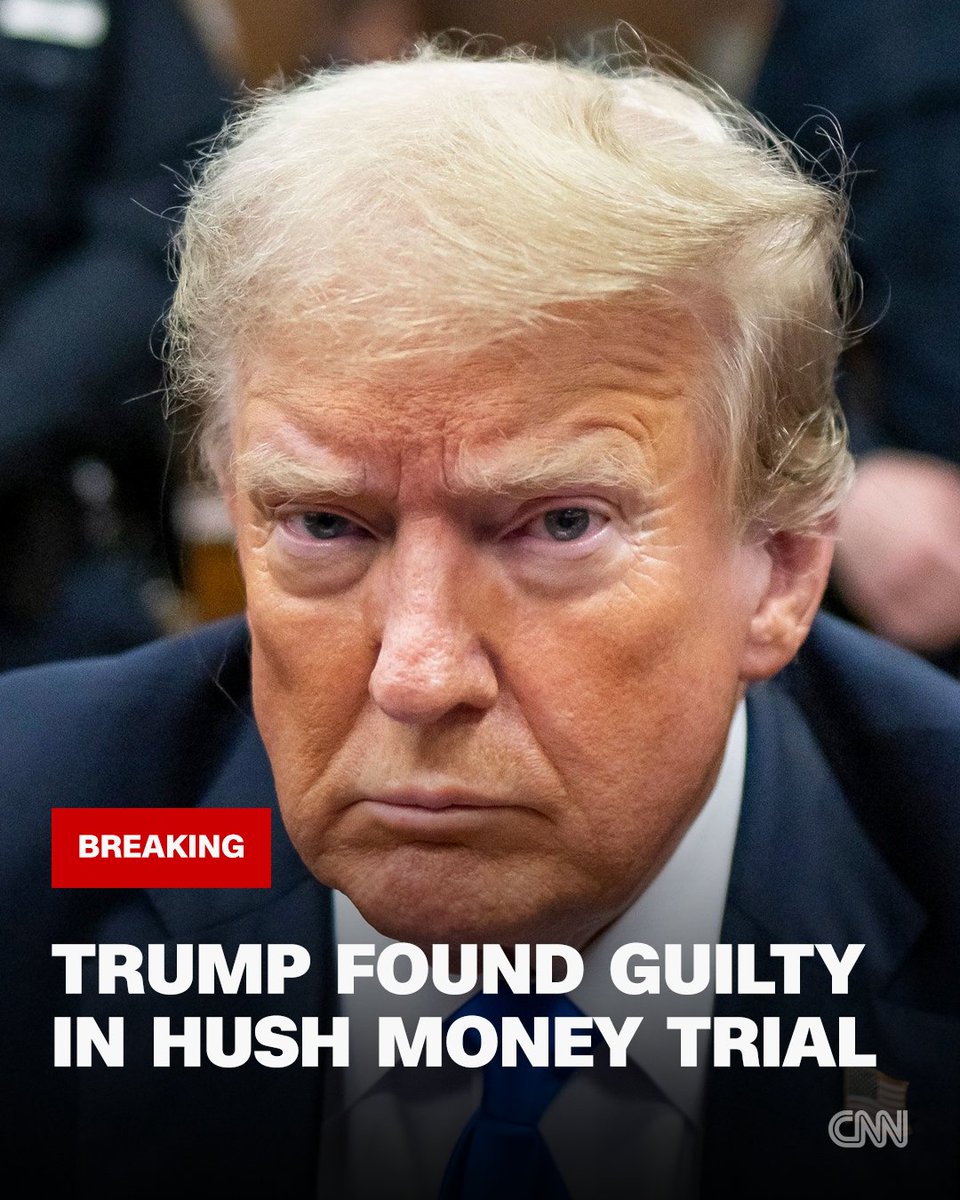 Jurors find Donald Trump falsified business records in New York hush money trial. He becomes the first former US president to be convicted in criminal court.  He frowned as 34 guilty counts were read out. He will be sentenced on July 11