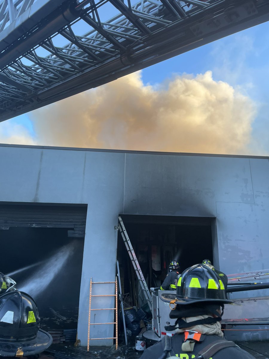the FDNY responded to a fire in a commercial structure at 800 E 136 St. in the Bronx. The fire was placed under control at 10:13 PM. FDNY Fire Marshals are investigating the cause