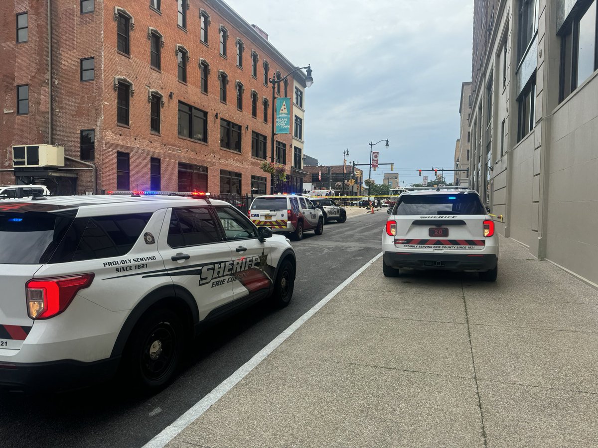 Two young boys were stabbed on Main and Mohawk in connection to a fightBoth of the boys were brought to Oishei. One is in critical condition and the other has non-life threatening injuriesThe second scene with the knife found on Court is connected to the stabbing @WKBWThere are two very active scenes just feet a part. Buffalo Police and  ECSO are at the corner of Main at MohawkAnother scene on Court near City Hall. A knife is on the sidewalk surrounded by police tape. We&rsquo;ve reached out to officials for info on both of these scenes  